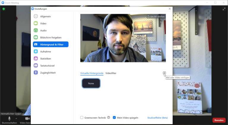 Auf das kleine "+" rechts klicken
