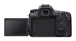 Lumix DC VARIO ELMARIT Bridgekamera Rückseite, schwenkbares Display und Sucher, umfangreiche Bedienteile inkl. Wählrad