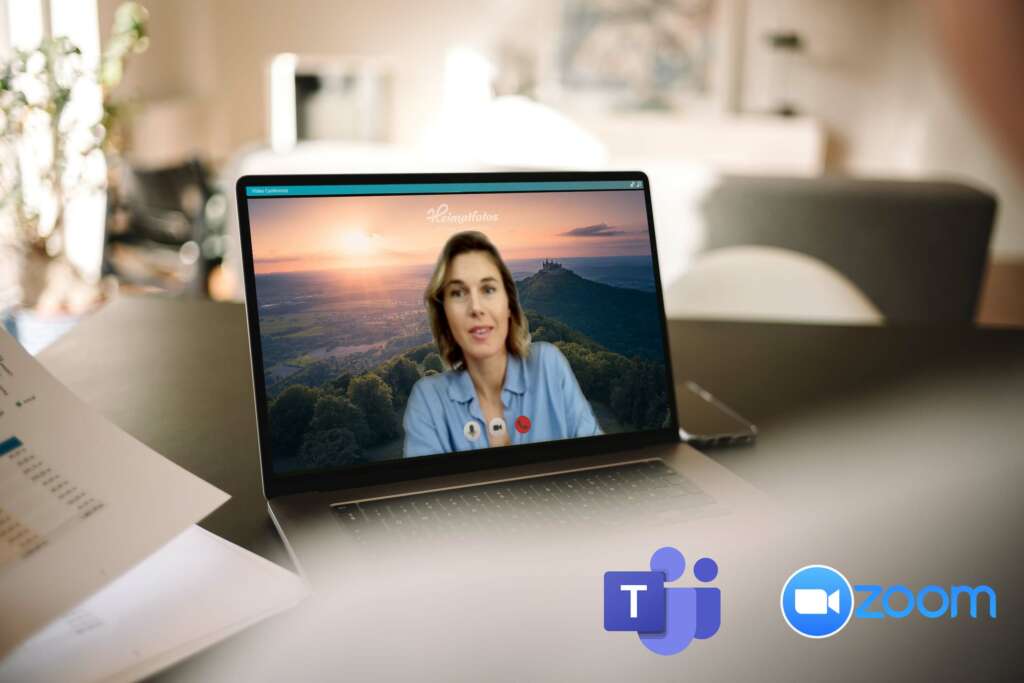 Online-Meeting Fotohintergründe fürs HomeOffice für Zoom und MS Teams