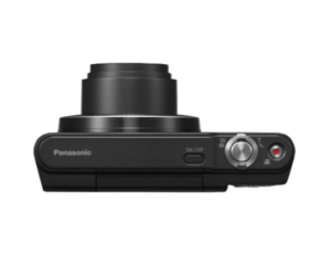 Kamera, Panasonic Kompaktkamera, Ansicht von Oben, integriertes und festverbautes Objektiv