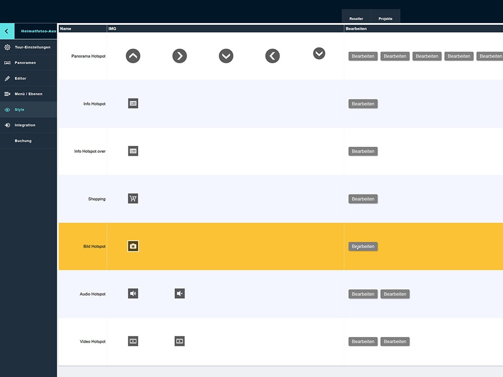 Anleitung: Erstellen einer virtuellen Ausstellung mit VR-EASY - Transparenz des Bild Hotspots bearbeiten