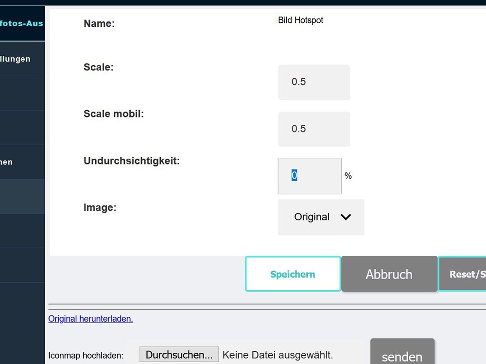 Anleitung: Erstellen einer virtuellen Ausstellung mit VR-EASY - Transparenz des Bild Hotspots bearbeiten