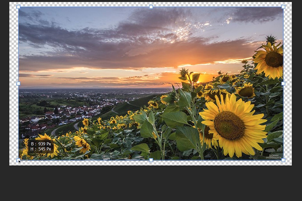 Anleitung: Schatten oder Rahmen hinter Foto mit Photoshop einfügen für eine virtuelle Ausstellung mit VR-EASY - Transparenter Rahmen umlaufend