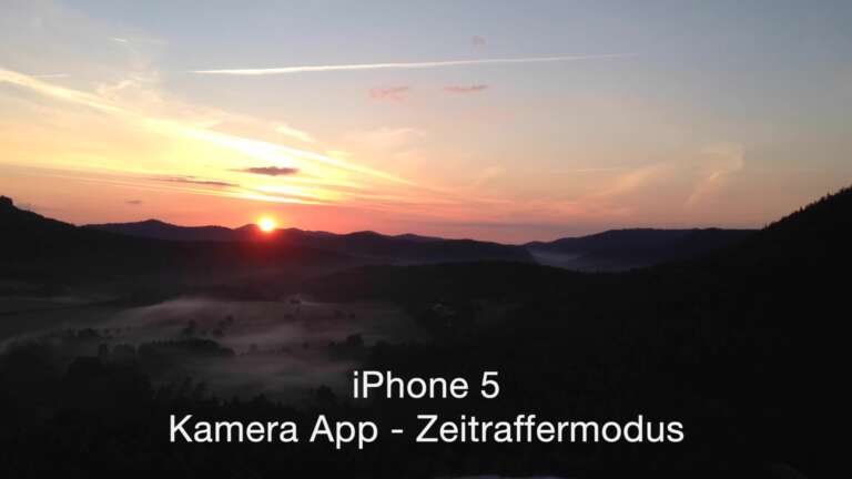 Beispielaufnahmen Timelaps / Zeitraffer mit einem Smartphone (iPhone 5)
